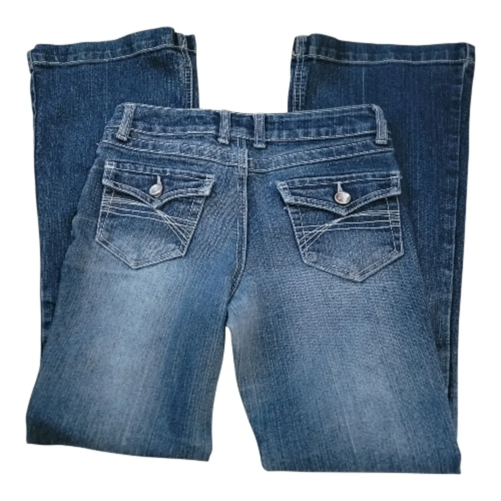 Justice, Blue Denim Kids Jeans, Size 10